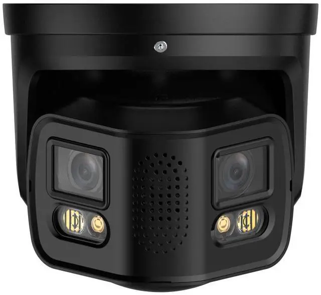 Main image of EmpireTech Security Wired Camera Outdoor 4K Full-Color 2×4MP Dual-Lens 1/1.8" CMOS Smart Splicing IP POE Camera Outputs 180° Wide Angle, Two-Way Talk IPC-Color4K-T180 (Black)