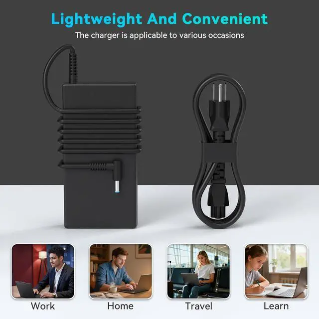 Alt view image 5 of 5 - Ruilezyo 120W Power Adapter Compatible with HP Docking Station Power Cord USB-C Dock G5 USB-C/A Universal Dock G2 5TW13AA Envy 15 17 Series Omen 15-5000 5100 5200 710415-001 L41856-001 Laptop Charger