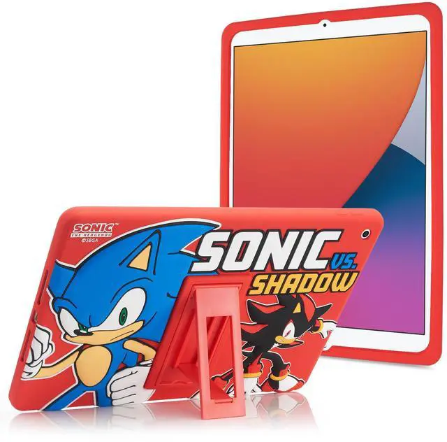 Main image of Sonic Kids Case for iPad - 9th Generation iPad, iPad 8th Generation, iPad 7th Generation Case - 10.2 Case 2019/2020/2021 - Tablet Cover with Stand, Shockproof Silicone Protector