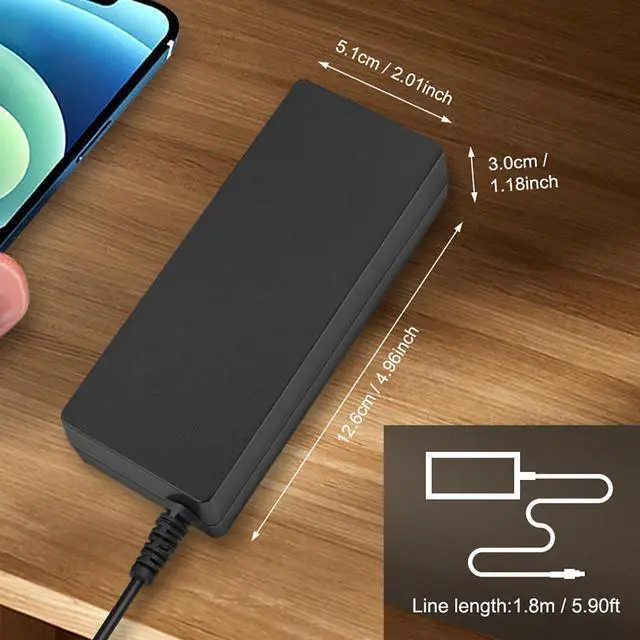 Alt view image 3 of 5 - 90W 65W Power Cord Charger Compatible with Intel NUC 15 14 13 12 11 10 9 8 7 6 pro kit gen mini pc Charger AC Adapter da-90j19 hka09019047-6u fsp065-10aaba fsp090-dbbn3 5.5 * 2.5mm Plug