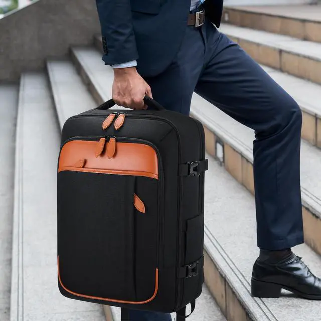 Alt view image 2 of 5 - Winilla Travel Backpack, 17Inch Laptop Backpack, Carry-on Approved Bag for Men & Women, Waterproof Luggage with Packing Cubes, Shoe Pocket, Personal Item Size for Flights