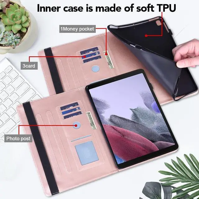 Alt view image 2 of 4 - VODEFOX Case for 7" Kindle Paperwhite 12th Generation 2025/2024 & Kindle Colorsoft Signature Edition 2024,PU Leather Cover for Kindle Paperwhite Signature 2024 7 Inch - Golden