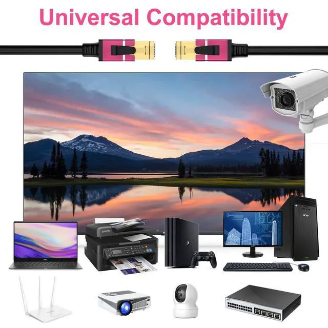 Alt view image 5 of 5 - 350FT Cat8 Outdoor Ethernet Cable, In-Ground, 26AWG Pure Copper Cat 8, Heavy Duty Direct Burial, LLDPE UV Jacket, Waterproof, 40Gbps 2000Mhz SFTP Patch Cord, POE, Network, Internet, with 25 Cable Ties