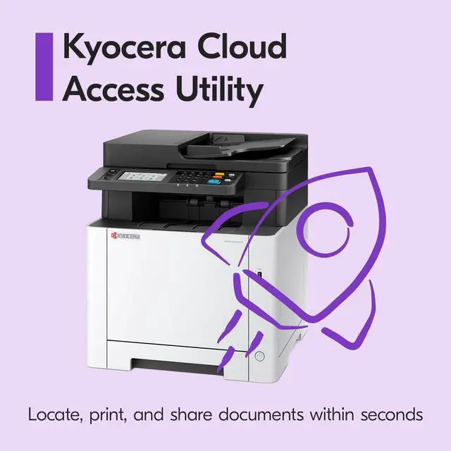 Alt view image 4 of 5 - KYOCERA ECOSYS MA2600cwfx All-in-One Color Laser Printer (Print/Copy/Scan/Fax), 27 ppm, 1200 dpi, Wi-Fi Direct, 1GB Memory, 4.3 inch Color Touch Screen Control Panel