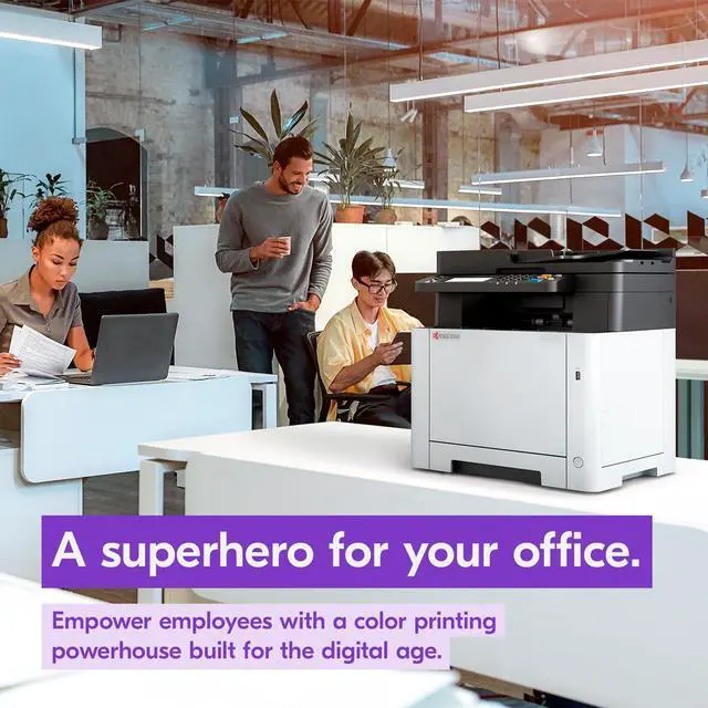 Alt view image 5 of 5 - KYOCERA ECOSYS MA2600cwfx All-in-One Color Laser Printer (Print/Copy/Scan/Fax), 27 ppm, 1200 dpi, Wi-Fi Direct, 1GB Memory, 4.3 inch Color Touch Screen Control Panel