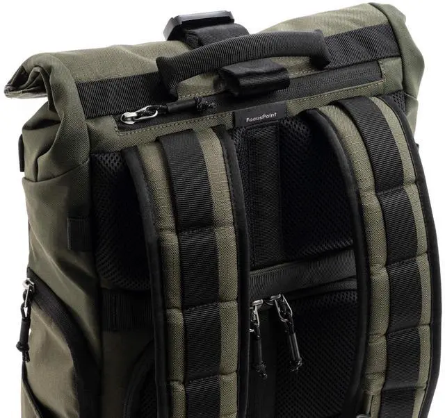 Alt view image 5 of 5 - Think Tank FocusPoint 30L RollTop Camera Backpack - Greenway