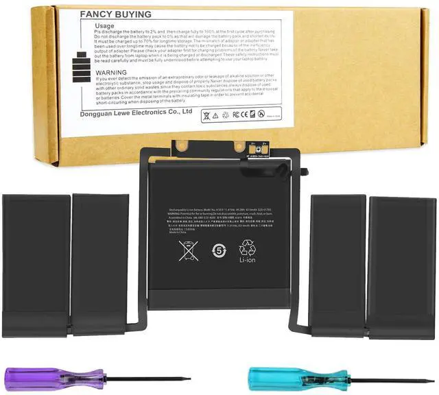 Main image of Fancy Buying A1706 A1819 Laptop Battery Replacement for MacBook Pro 13 inch Touch Bar Late 2016 Mid 2017 EMC 3071 3163 MLH12LL/A MPXV2LL/A MLVP2LL/A MNQF2LL/A MNQG2LL/A 11.41V 4314mAh/49.2Wh