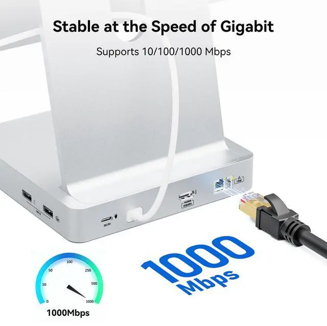 Alt view image 5 of 5 - AGEEN 14-Port Upgraded 10Gbps USB Hub for iMac 24 inch 2021/2023/2024 M1/M3/M4, iMac Accessories with 5 USB-A 3.2, 2 USB-C 3.2, 4K@60Hz HDMI, Gigabit Ethernet, SD/TF, SSD Enclosure(SSD Not Included)