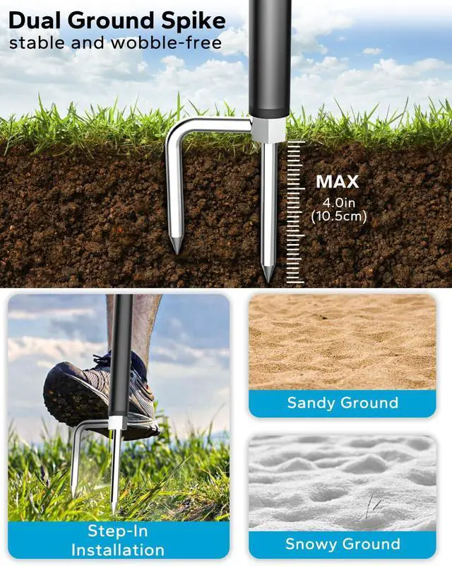 Alt view image 2 of 5 - GDZN 57" Golf Monopod Selfie Stick - [Metal Pole] Golf Tablet Holder for Record Swing, Putting, Golf Training Aid, Tablet Tripod Stand Compatible with 4.7-13" iPad Pro/Air/Mini, iPhone, Galaxy