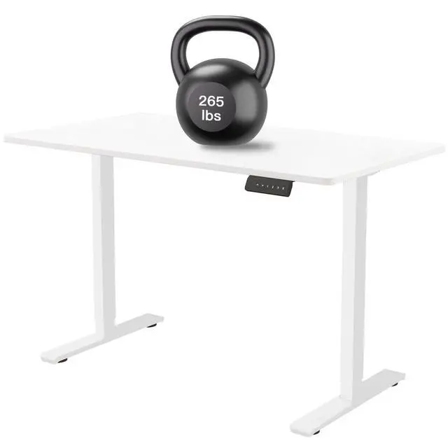 Alt view image 4 of 5 - PulvinarVita Standing Desk Frame, Stand up Desk Frame Workstation, Electric Adjustable Legs, 3 Memory Height Settings, with Cable Management Tray and Storage Bag, 2pcs Headphone Hook