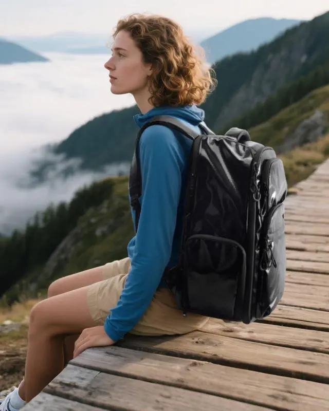 Alt view image 2 of 5 - BAGSMART 30L Travel Backpack, 15.6 Inch Carry On Backpack Flight Approved, Personal Item Travel Bag, Water Resistant Weekender Bag Daypack, Black