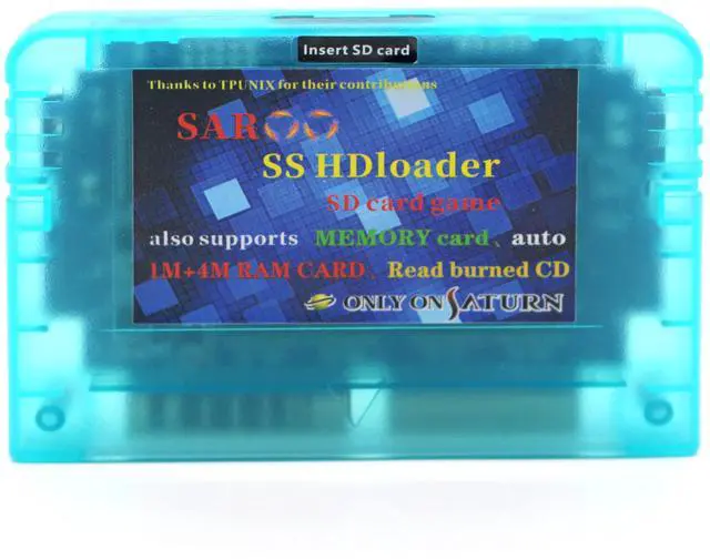 Main image of SAROO SS HDloader Game Reader Cartridge Fast Reading Card Support SD TF Menory Cards Play Games Without CD for Saturn Classic Retro Arcade Video Game (64G Elite Version)