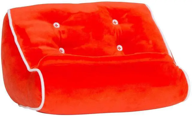 Alt view image 4 of 5 - Gifts for Readers & Writers Book Pillow Tablet Stand for Bed Red - Premium Cushioned Book Holder for Hands Free Reading, Stylish Tablet Holder for Bed, Kindle Pillow Stands & Lap Ipad Holders