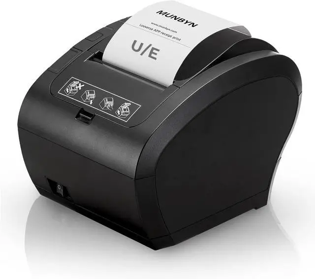 Main image of MUNBYN Thermal Receipt Printe USB/Ethernet Port 80mm Printer for POS