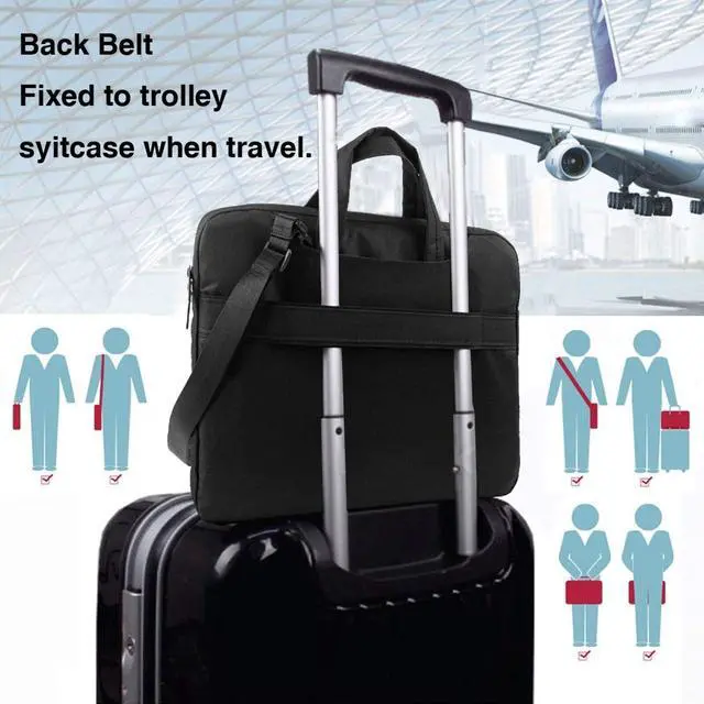 Alt view image 4 of 5 - Soft 15.6 Inch Horses Floral Horse Breeds Farm Animal Pets Flowers Laptop Bag Waterproof Laptop Shoulder Messenger Bag Briefcase Bag Case Sleeve Carrying Case For Macbook Women With Adjustable Strap