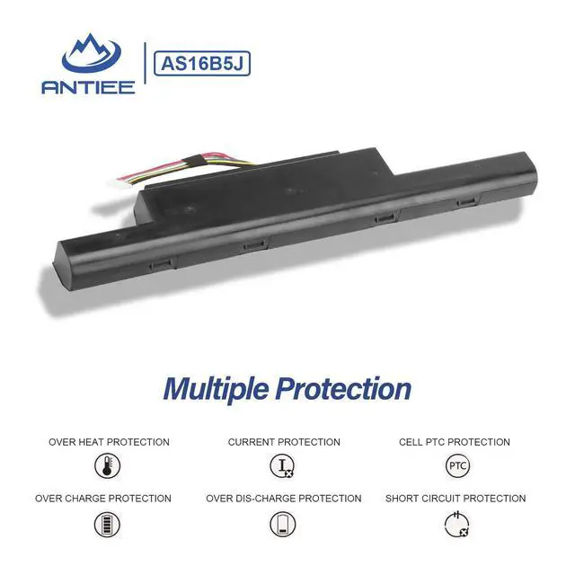 Alt view image 5 of 5 - AS16B5J AS16B8J Battery for Aspire 15.6" E5-575G E5-575G-53VG E5-575G-75MD E5-575-33BM E5-575G-57D4 E5-575G-5341 E5-575G-549D F5-573G 31CR19/66-2 3INR19/66-2 10.95V 61.3Wh 5600mAh