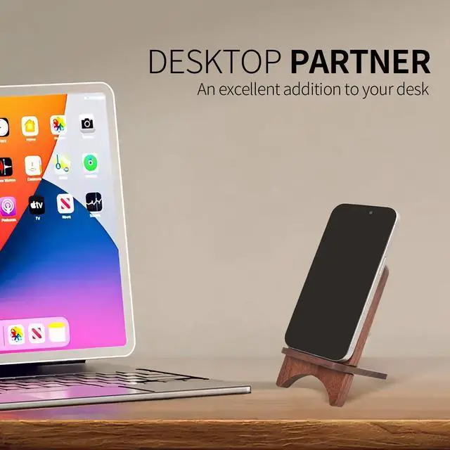 Alt view image 3 of 5 - USB C Adapter OTG Cable Kit, Multi Charging Cable Case Convertor USB C to iOS Device/Type C/Micro/USB A Adapter, Data Transfer Contains Card Slot for Traveling, Use as Phone Holder(5sets, walnut)