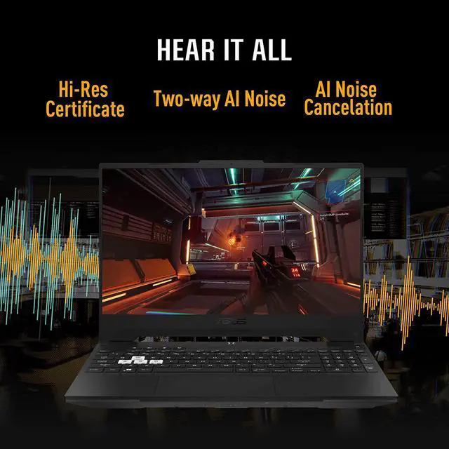 Alt view image 5 of 7 - ASUS TUF Dash 15 (2022) Gaming Laptop, 15.6 144Hz FHD Display, 12th Gen Intel Core i7-12650H, RTX 3050 Ti 6GB GDDR6, 32GB DDR4  1TB PCIe SSD, Thunderbolt 4 Backlit Keyboard Win11
