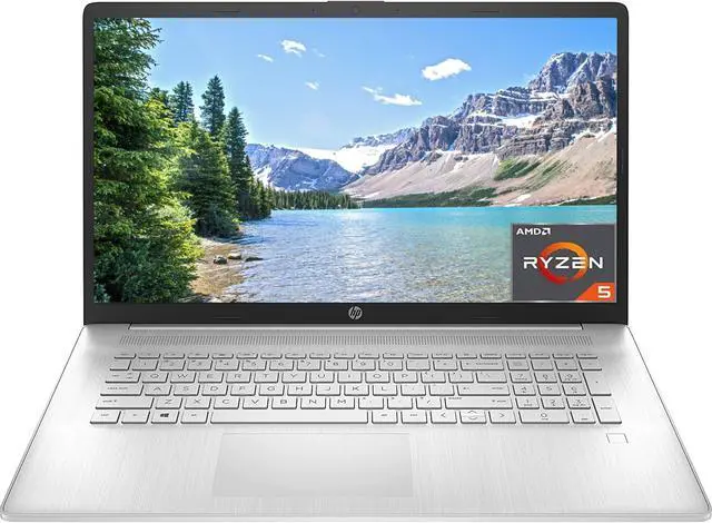Alt view image 2 of 7 - Newest HP 17 Business Office Laptop, 17.3 FHD (1920 x 1080), AMD Ryzen 5 5500U(Beats Intel i5-1135G7), 32GB DDR4  512GB PCIe SSD, Fingerprint, HDMI, Windows 11 Pro