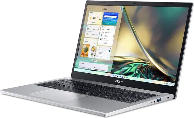 Alt view image 4 of 7 - Acer Aspire 3 15 Slim Laptop, 15.6" Full HD (1920 x 1080) Display, AMD Ryzen 3 7320U Quad-Core Processor, AMD Radeon Graphics, 8GB DDR4  1TB PCIe SSD, Wi-Fi 6, Windows 11 Pro