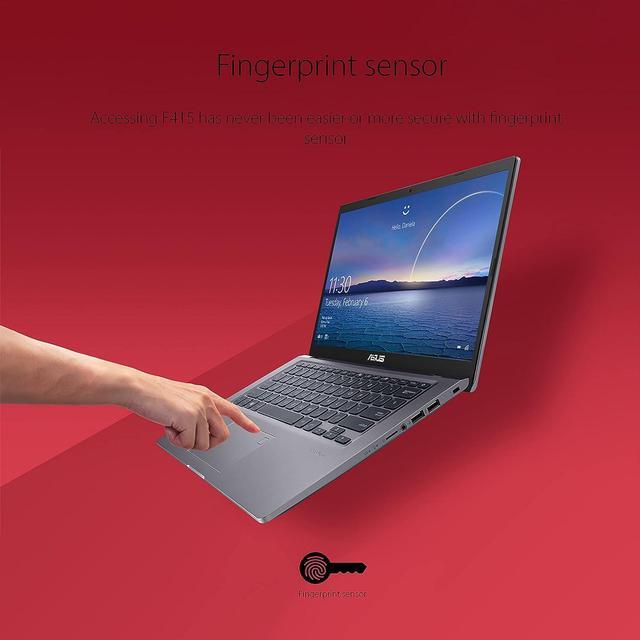 Alt view image 4 of 7 - ASUS VivoBook 14 Slim Laptop, 14" FHD Display (1920 x 1080), Intel Core i3-1115G4 2 Cores, Intel UHD graphics, 36GB DDR4  1TB PCIe SSD, Backlit Keyboard, Fingerprint Reader, Windows 11 Pro