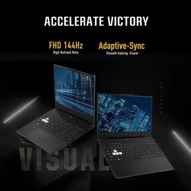 Alt view image 3 of 7 - ASUS TUF Dash 15 Gaming Laptop, 15.6" 144Hz FHD Display, Intel Core i7-12650H 10 cores Processor, NVIDIA GeForce RTX 3060 6GB GDDR6, 32GB DDR5  1TB PCIe SSD, Backlit Keyboard, Windows 11 Pro