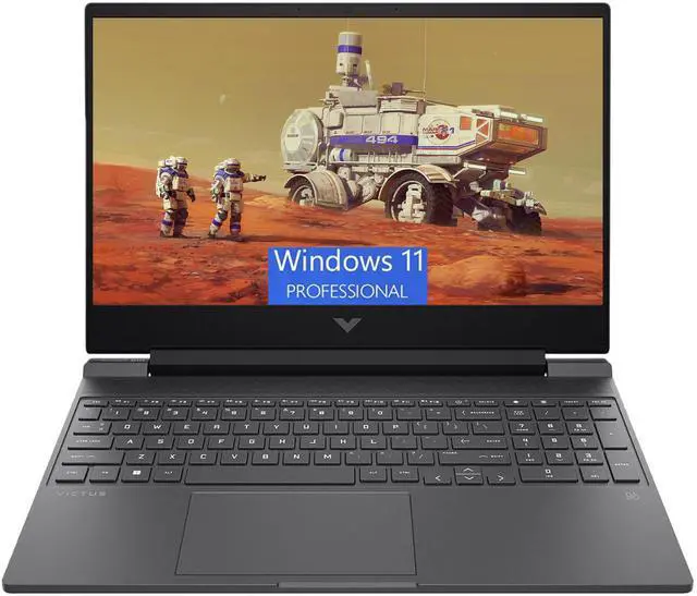Main image of HP Victus 15 Gaming Laptop, 15.6" FHD (1920 x 1080) 144HZ Display, AMD Ryzen 5 7535HS 6 cores Processor, AMD Radeon RX 6550M 4GB GDDR6, Backlit Keyboard, 64GB DDR5  1TB PCIe SSD, , Windows 11 Pro