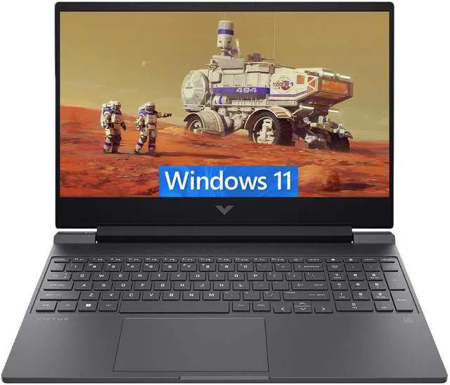 Main image of HP Victus 15 Gaming Laptop, 15.6" FHD (1920 x 1080) 144HZ Display, AMD Ryzen 5 7535HS 6 cores Processor, AMD Radeon RX 6550M 4GB GDDR6, Backlit Keyboard, 16GB DDR5  2TB PCIe SSD, , Windows 11