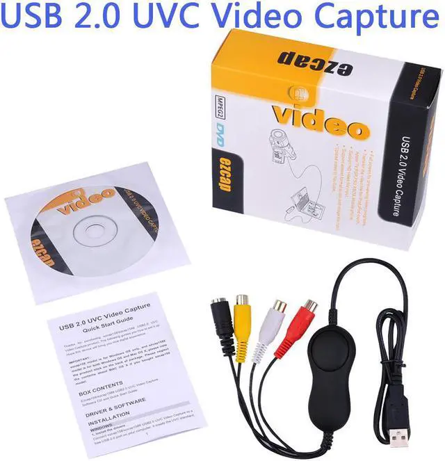 Alt view image 2 of 6 - EZCAP USB Audio Video Capture USB 2.0 UVC AV Recording ,Converter Analog Video to Digital Format ,For Windows MAC OS Linux