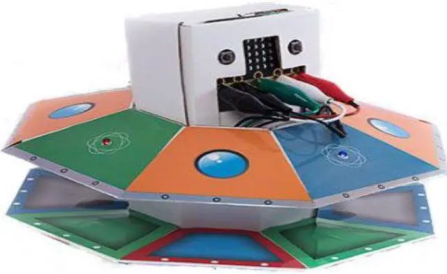Main image of TTS BBC: Micro-Bits UFO Robots â Programmable Robots, Carboard to Code UFO Binary Bots, Coding Robot Toy for Programming & Learning (Pack of 1)