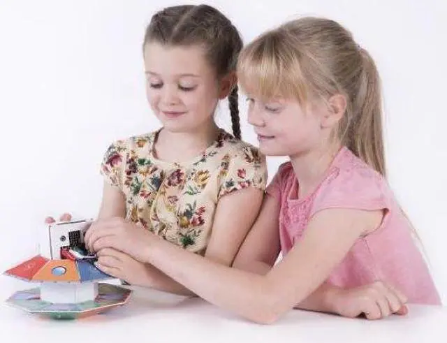 Alt view image 3 of 3 - TTS BBC: Micro-Bits UFO Robots â Programmable Robots, Carboard to Code UFO Binary Bots, Coding Robot Toy for Programming & Learning (Pack of 1)