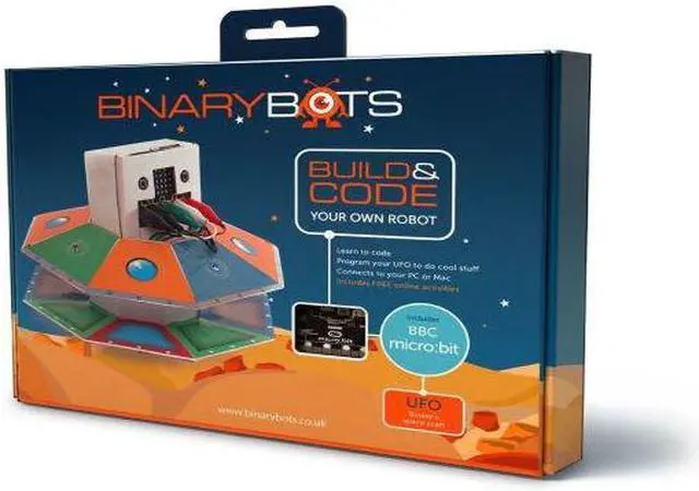 Alt view image 2 of 3 - TTS BBC: Micro-Bits UFO Robots â Programmable Robots, Carboard to Code UFO Binary Bots, Coding Robot Toy for Programming & Learning (Pack of 1)