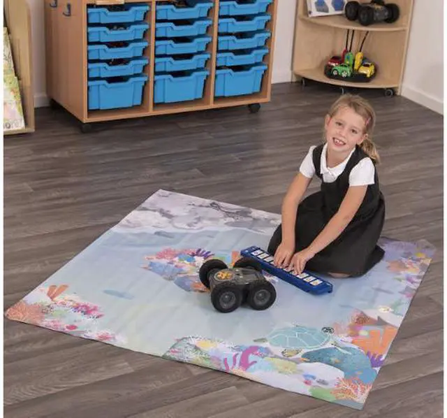 Main image of Rugged Robot Coral Reef Mat. Product Code: IT10240 | Floor playmats for kids