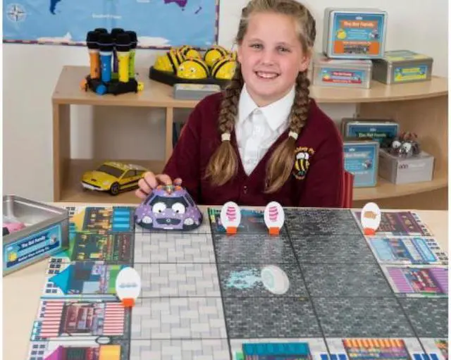 Alt view image 2 of 2 - Bee-Bot Marketplace Mat. Product Code: 708-IT10154 | Educational Fun Robot mats- Programmable Robot Toys for Kids | Above 3 years