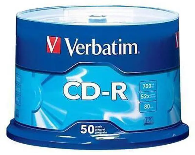 Alt view image 10 of 20 - Verbatim 700MB 52X CD-R 50 Packs Spindle Disc Model 94691  PROMO