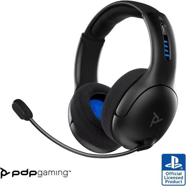 Alt view image 10 of 13 - PDP LVL50 Wireless Gaming Headset with Microphone for PlayStation 4 Grey