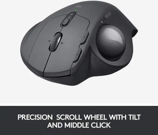 Alt view image 5 of 13 - Logitech 910-005177 MX ERGO Advanced Wireless Trackball for Windows PC and Mac
