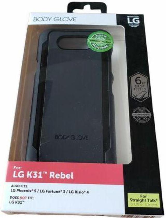 Body Glove Black Gel Phone Case w Built In Antimicrobial for LG