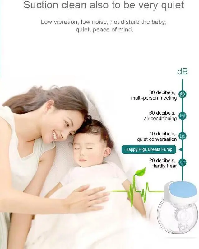 Alt view image 5 of 5 - Electric breast pump Wearable breast pump USB Chargable Electric Breast Pump