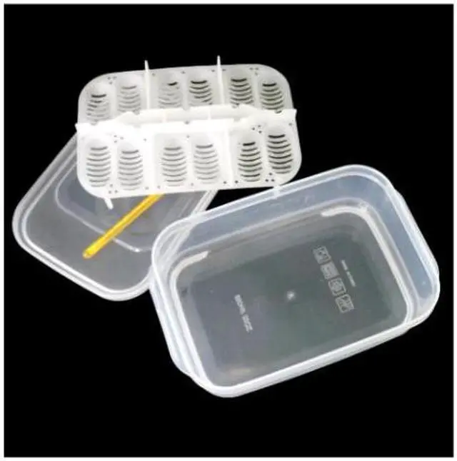 Alt view image 2 of 2 - 12 hole reptile incubator tray incubator