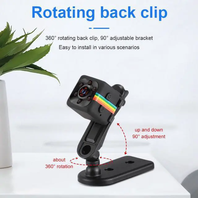 Alt view image 3 of 7 - Mini Spy Camera 1080P Hidden Camera - Portable Small HD Nanny Cam with Night Vision and Motion Detection - Indoor Covert Security Camera for Home and Office - Hidden Spy Cam - Built-in Battery