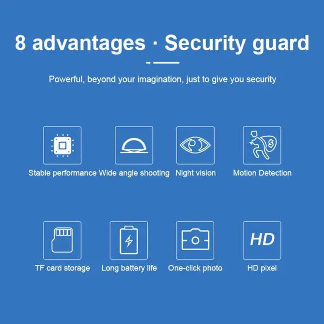Alt view image 4 of 7 - Mini Spy Camera 1080P Hidden Camera - Portable Small HD Nanny Cam with Night Vision and Motion Detection - Indoor Covert Security Camera for Home and Office - Hidden Spy Cam - Built-in Battery