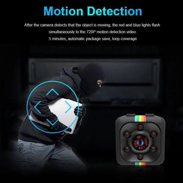 Alt view image 6 of 7 - Mini Spy Camera 1080P Hidden Camera - Portable Small HD Nanny Cam with Night Vision and Motion Detection - Indoor Covert Security Camera for Home and Office - Hidden Spy Cam - Built-in Battery
