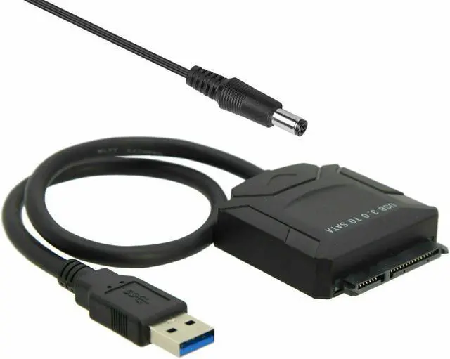 Alt view image 2 of 5 - USB 3.0 to SATA III Adapter for 2.5" 3.5" SSD HDD Hard Drive with 12V/2A Power