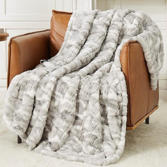 Guohaoi Heated Blanket Electric Throw,10 Heating Levels Fast