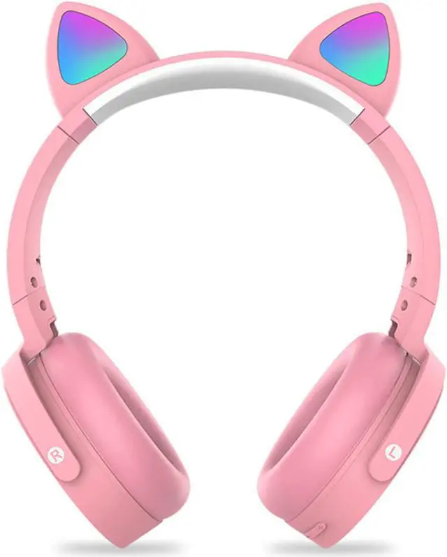 Alt view image 4 of 5 - Fidget Headphones Kids Toy Headset, Bluetooth Wireless Noise Cancelling Over-Ear HeaHeadphone Pop Bubble On-Ear Headphone Fidget Toy Rainbow Color Fidget Headset for Children Adults(Pink-Cat)