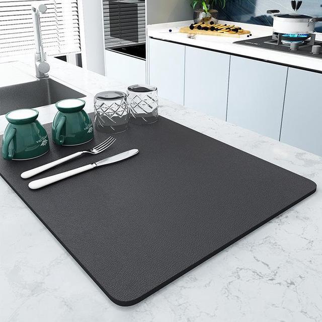 extra large kitchen dish drainer mats