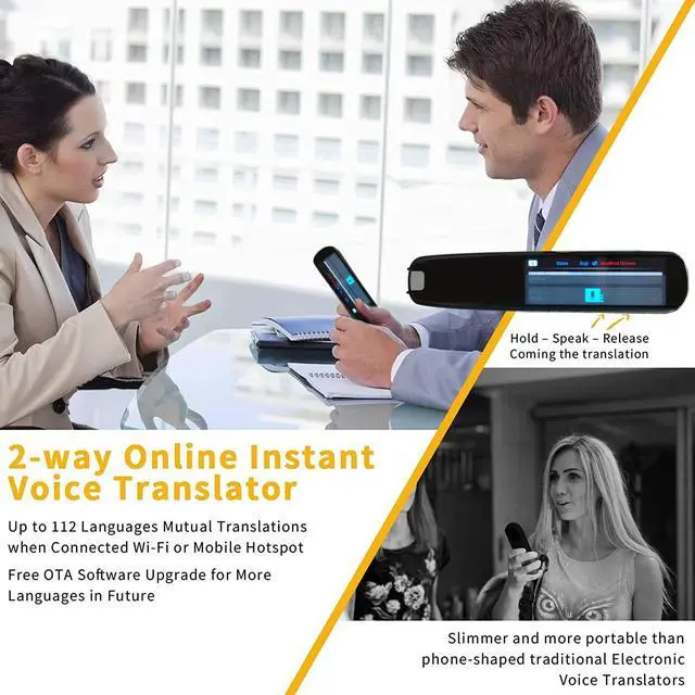 Alt view image 4 of 7 - Upgraded Translation Pen Scanner, Text to Speech Device, OCR Digital Pen Reader, Exam Reading Pen for Students, Dyslexia, Wireless Language Translator for Travelers & International Business Personnel