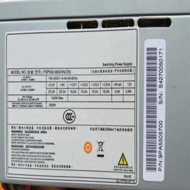 Main image of KHACHIMO PSU For FSP 550W Switching Power Supply FSP550-80GHN