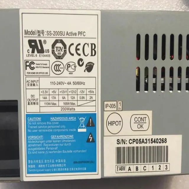 Main image of KHACHIMO 80plus Bronze Small 1U 200W Switching Power Supply SS-200SU